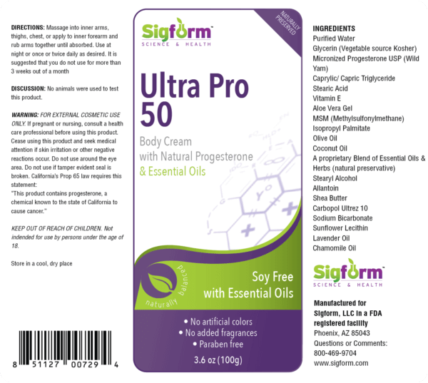 Ultra Pro 50 - Progesterone Cream with Essential Oils 2
